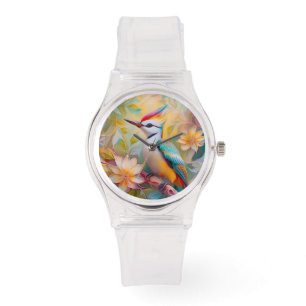 Reloj De Pulsera Juvenil Rainbow Woodpecefer Fantasy Bird