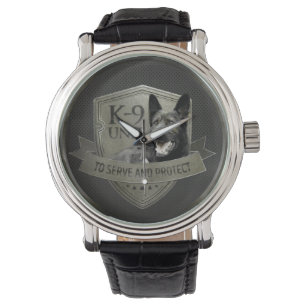 Reloj De Pulsera K-9 unidad - pastor alemán de la unidad de polic