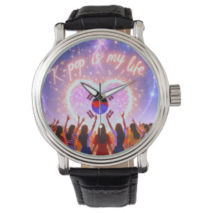 Reloj De Pulsera K-pop es mi vida cruzada por la galaxia