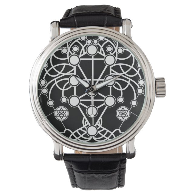 Reloj De Pulsera Kabbalah El árbol de la vida Ornamento de la geome (Anverso)