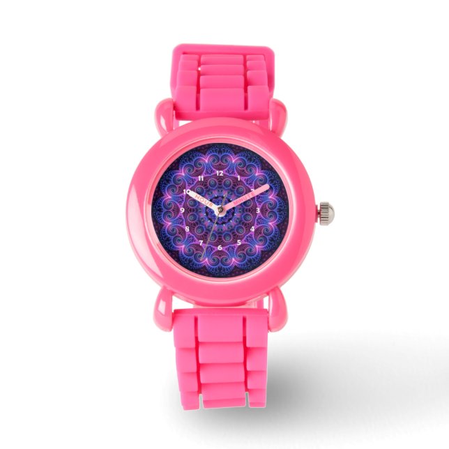 Reloj De Pulsera Kaleidoscope Apofisis Mandala Corazones (Anverso)