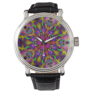 Reloj De Pulsera Kaleidoscopio Apophysis Arte Fractal - II