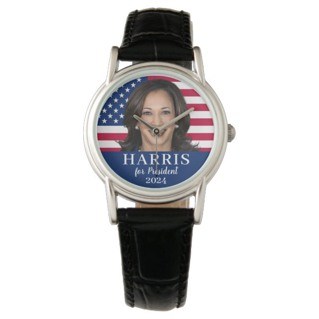Reloj De Pulsera Kamala Harris Por El Presidente 2024 (Anverso)