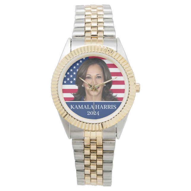 Reloj De Pulsera Kamala Harris Por El Presidente 2024 (Anverso)