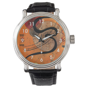 Reloj De Pulsera Kandinsky - Línea de Ánimo, arte abstracto colorid