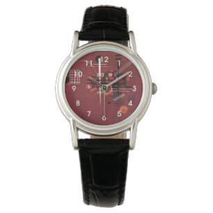 Reloj De Pulsera Kandinsky - Rojo aburrido,