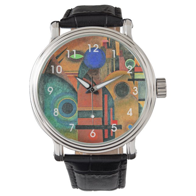 Reloj De Pulsera Kandinsky - Silencio marrón (Anverso)