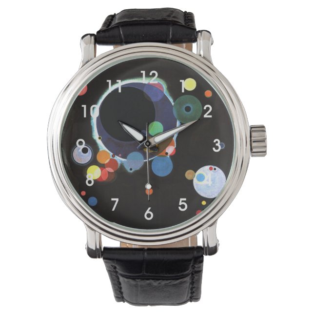 Reloj De Pulsera Kandinsky - Varios Círculos, pintura famosa, Watc (Anverso)