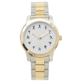Reloj De Pulsera Karate de artes marciales (negro, gris)