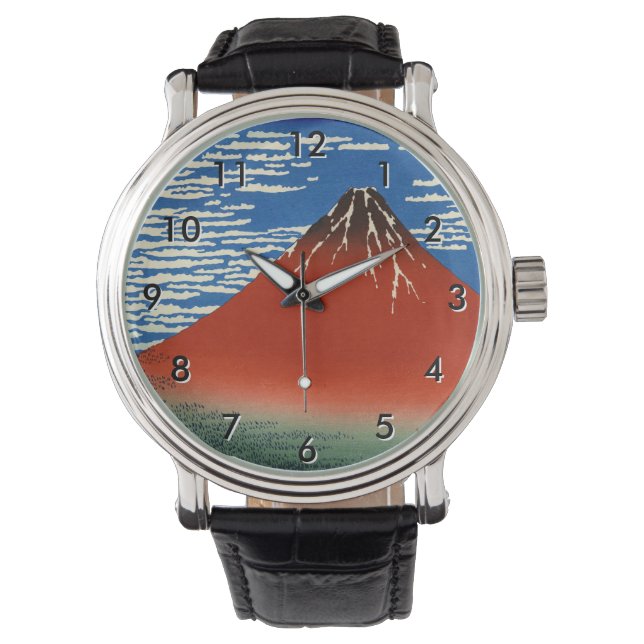 Reloj De Pulsera Katsushika Hokusai - Buen Viento, Buenos Días (Anverso)