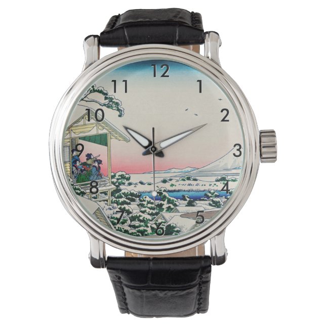 Reloj De Pulsera Katsushika Hokusai - Casa de té en Koishikawa (Anverso)