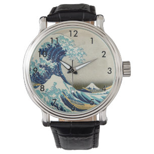 Reloj De Pulsera Katsushika Hokusai - La gran ola de Kanagawa