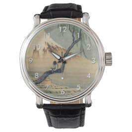 Reloj De Pulsera Katsushika Hokusai - Muchacho viendo el Monte Fuji