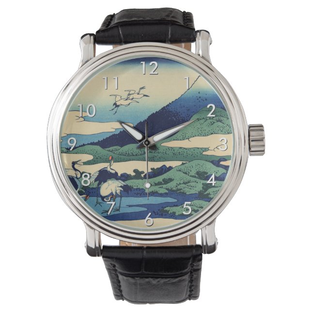 Reloj De Pulsera Katsushika Hokusai - Umegawa en la provincia de Sa (Anverso)
