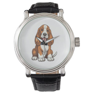 Reloj De Pulsera Kawaii Basset Hound Puppy