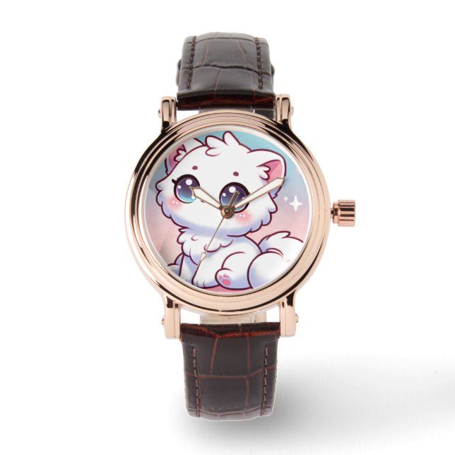Reloj De Pulsera Kawaii Cat Smartwatch Face (Anverso)