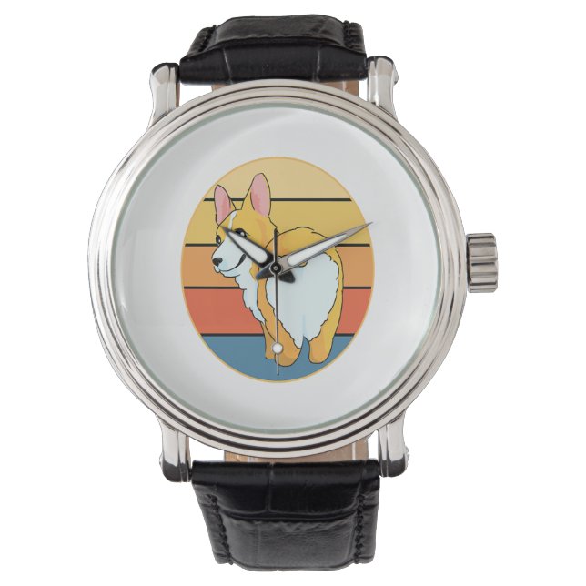 Reloj De Pulsera Kawaii Corgi (Anverso)
