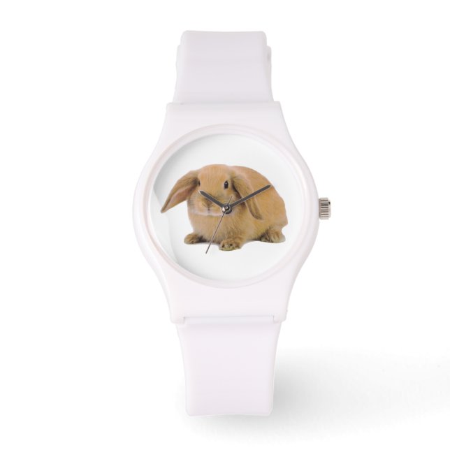 Reloj De Pulsera Kawaii Cute Lop Conejo Conejo (Anverso)