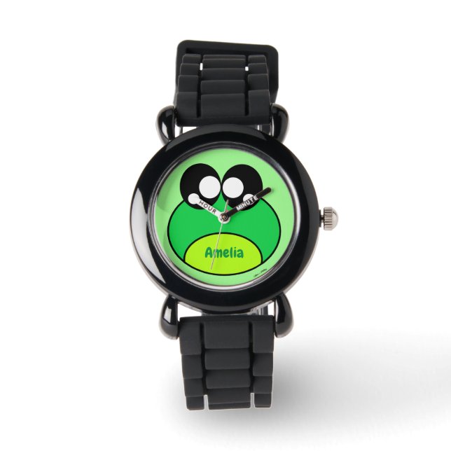 Reloj De Pulsera Kawaii Green Frote (Anverso)