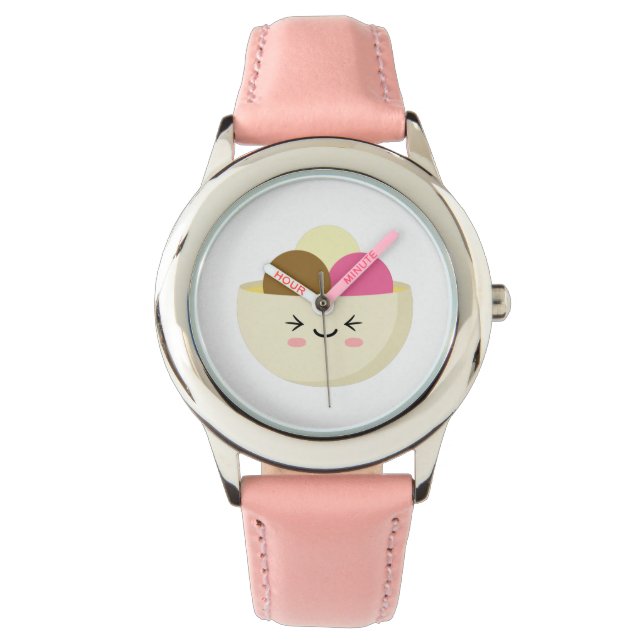 Reloj De Pulsera Kawaii Ice Cream (Anverso)