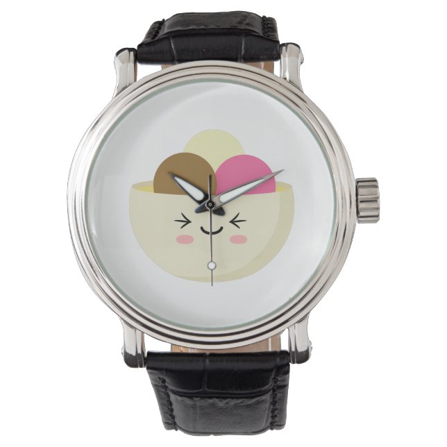 Reloj De Pulsera Kawaii Ice Cream (Anverso)