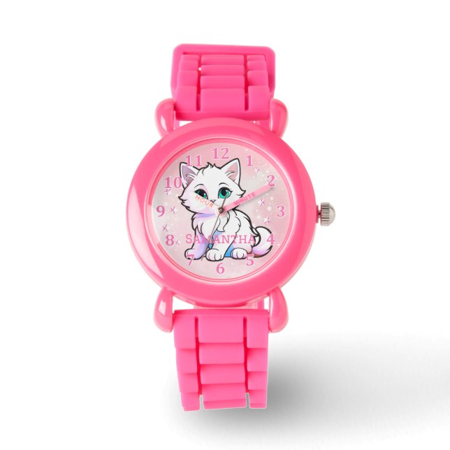 Reloj De Pulsera Kawaii Kitten (Anverso)