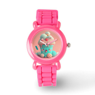 Reloj De Pulsera Kawaii lindo bloc de notas sobre helados