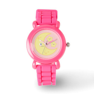 Reloj De Pulsera Kawaii Moon y Stars Watch