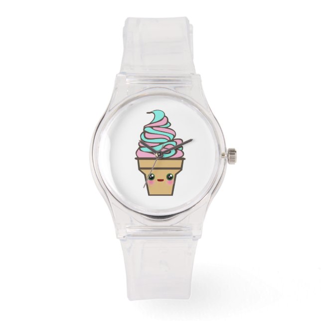 Reloj De Pulsera Kawaii Rave Ice Cream Personalizado (Anverso)
