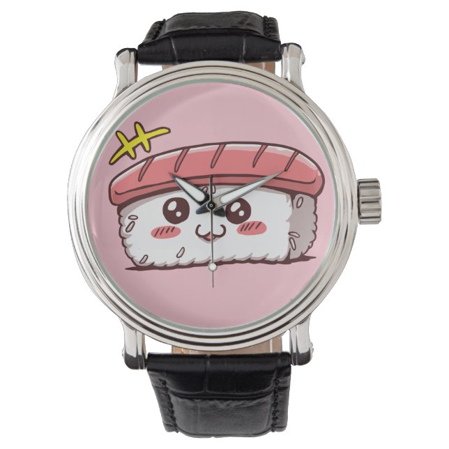 Reloj De Pulsera Kawaii Sushi cuece comida japonesa (Anverso)