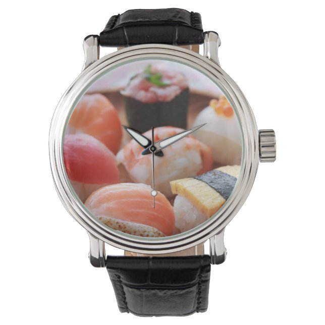 Reloj De Pulsera Kawaii Sushi Watch – Sweet Nigiri Delight (Anverso)