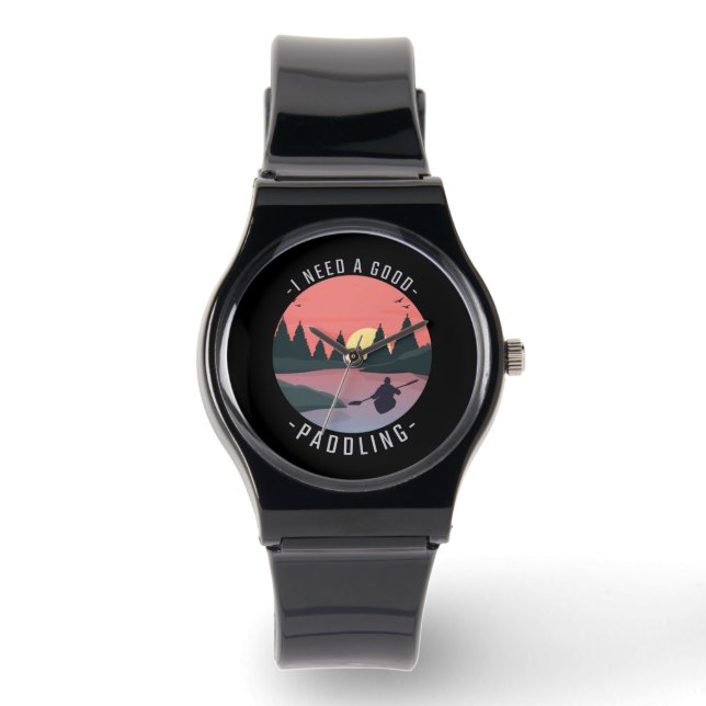 Reloj De Pulsera Kayaking Kayak Paddling (Anverso)