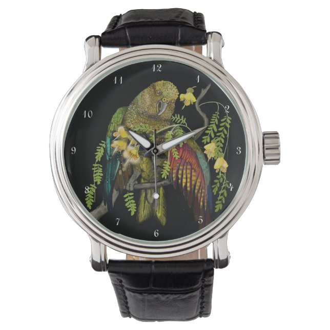 Reloj De Pulsera Kea New Zealand Mountain Parrot (Anverso)