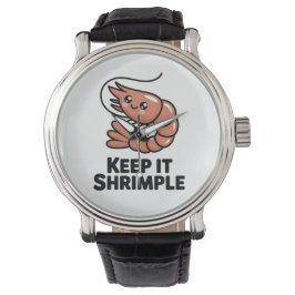 Reloj De Pulsera Keep It Shrimple Kawaii Shrimp