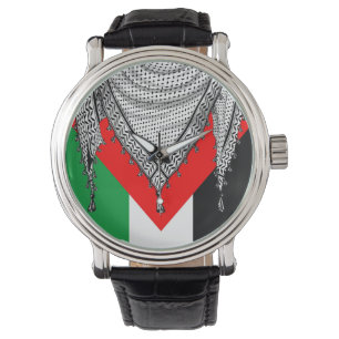 Reloj De Pulsera Keffiyeh palestino Scarf tejido tradicional