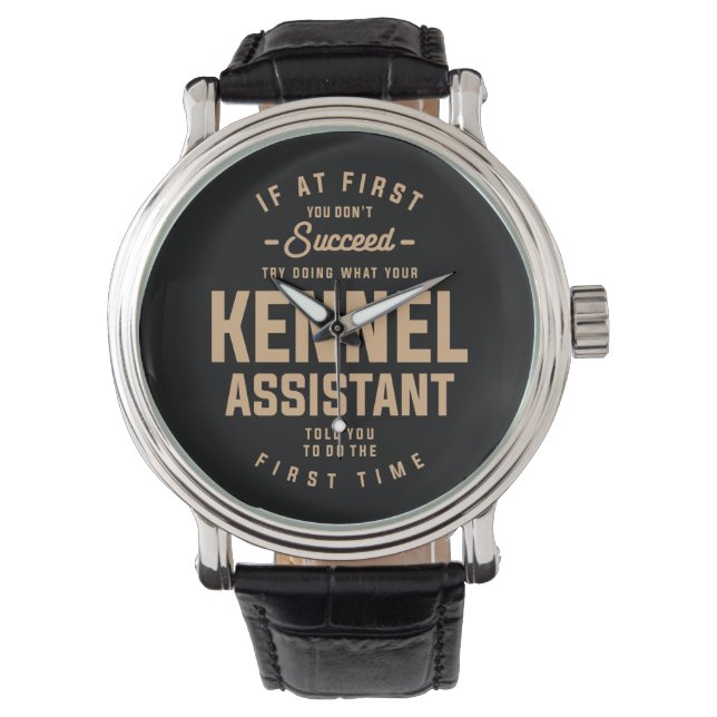 Reloj De Pulsera Kennel Assistant Funny Job Occupation Watch (Anverso)