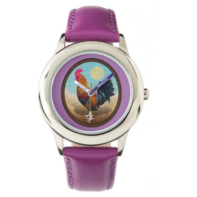 Reloj De Pulsera Key West - Óvalo de cosecha de gallos gitanos (Anverso)