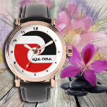 Reloj De Pulsera Kia Ora & Maori Flag watch, Moda de Nueva Zelanda<br><div class="desc">Watch: La bandera kia orá y maorí - símbolo étnico y bandera nacional maorí de Nueva Zelanda (Tino Rangatiratanga) - ama a mi país,  Día de la Madre,  viajes,  vacaciones,  patriotas / hinchas deportivos (rugby world)</div>