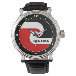 Reloj De Pulsera Kia Ora y Bandera Maorí Moda/Deportes de Nueva Ze