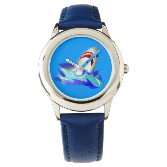 Reloj De Pulsera Kids Blue Shark Watch (Anverso)