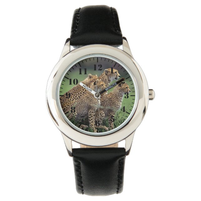 Reloj De Pulsera Kids Classic Watch/Wildlife Cheetah's (Anverso)