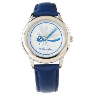 Reloj De Pulsera Kids Leather Watch Yellowstone Dragonfly