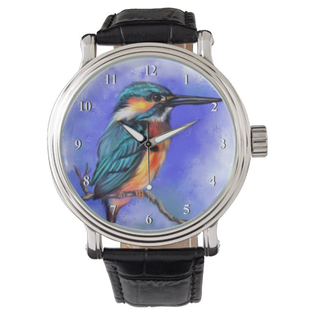 Reloj De Pulsera Kingfisher Bird Watch (Anverso)