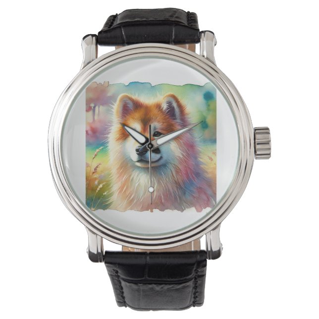 Reloj De Pulsera Kishu Dog in Serene Nature 270824AREF129 - Waterco (Anverso)