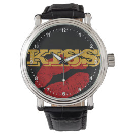 Reloj De Pulsera KISS Gold retro Watch / Fun Fiesta clásico