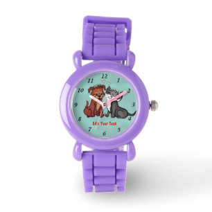 Reloj De Pulsera Kitty y Puppy , Editar tu texto