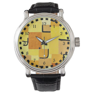 Reloj De Pulsera Klee - Caracteres en amarillo