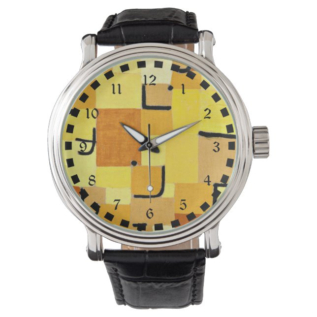 Reloj De Pulsera Klee - Caracteres en amarillo (Anverso)
