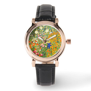 Reloj De Pulsera Klimt - Jardín de flores 1907
