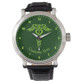 Reloj De Pulsera Knot Caduceus celta verde